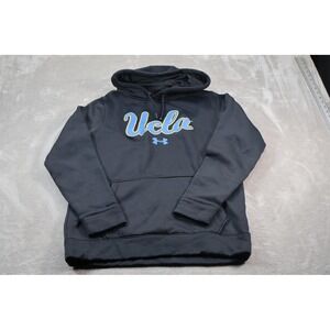 UCLA Bruins Sweatshirt Hoodie Mens Small Black NCAA Basketball Under Armour